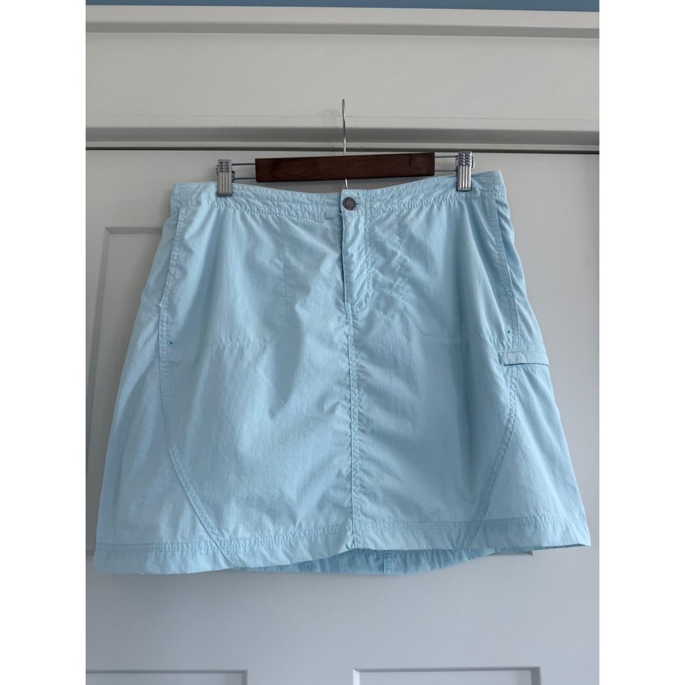 Columbia Titanium Omni-Shield Hiking Skort Light Blue Ripstop Outdoor Skirt